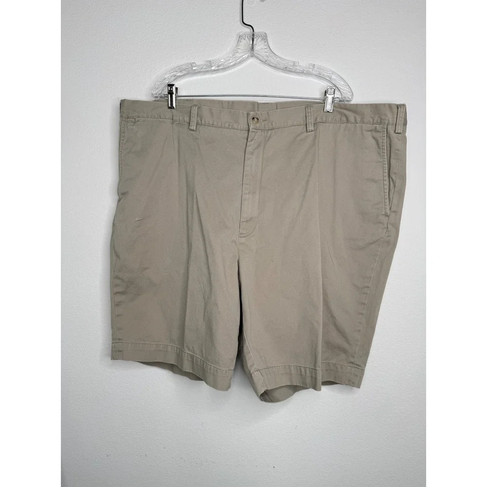 Polo Ralph Lauren Mens Classic Fit Khaki Chino Shorts Tan Cotton Size 46B